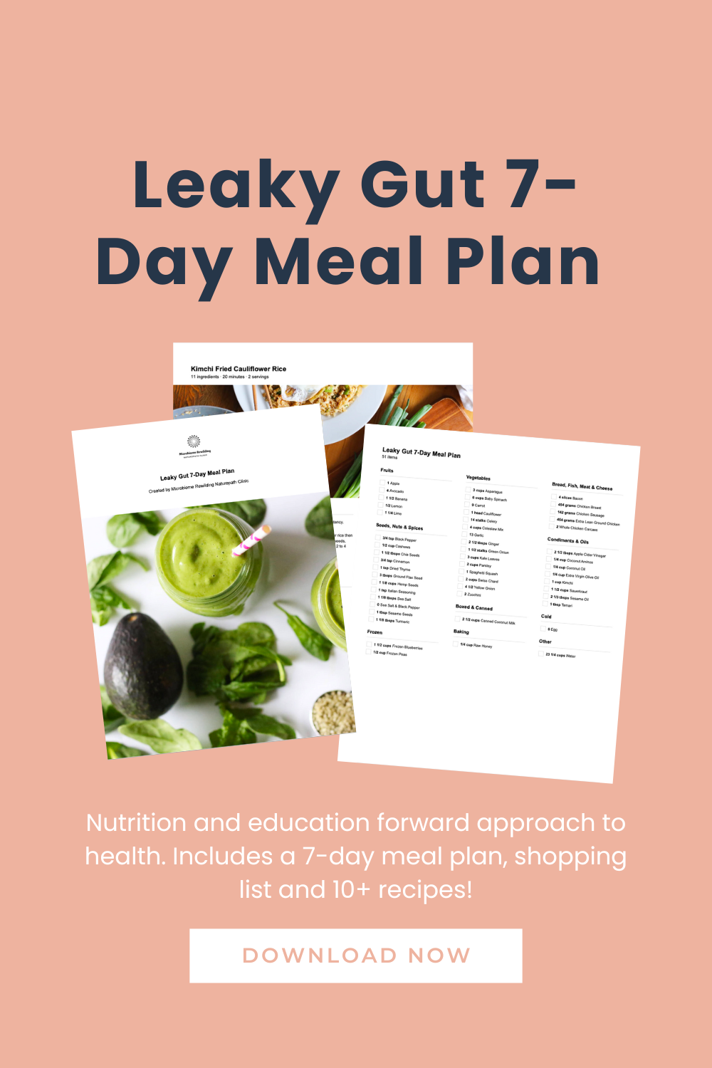 Leaky Gut 7-Day Meal Plan