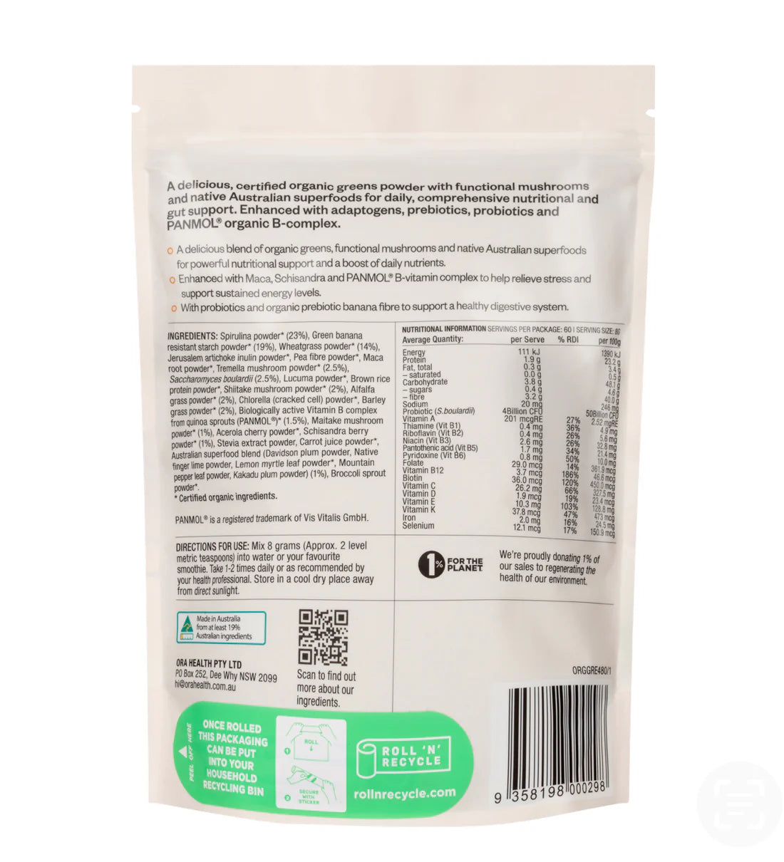 Organic Greens Superpowder+